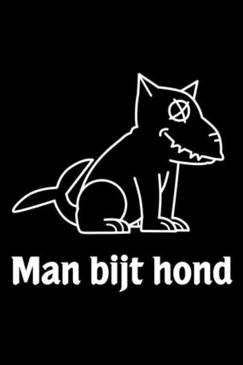 Man bijt hond