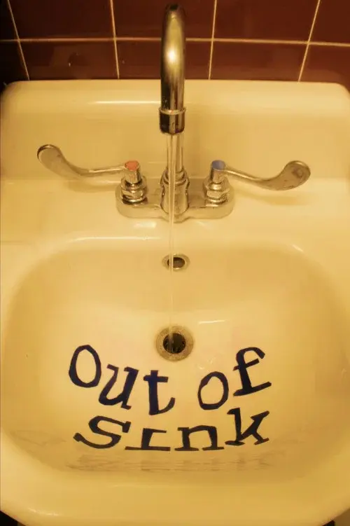 out of sink