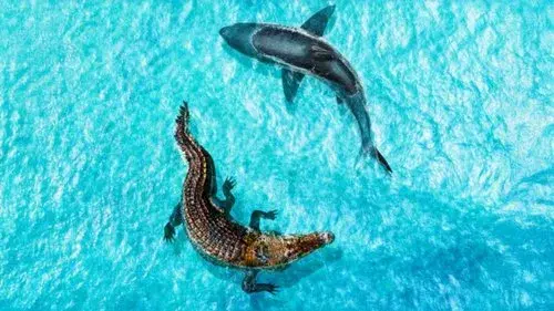 Jaws vs Mega Croc