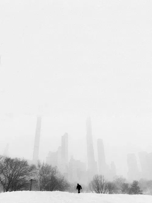 Snowfall in New York