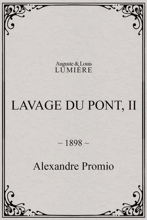 Lavage du pont, II