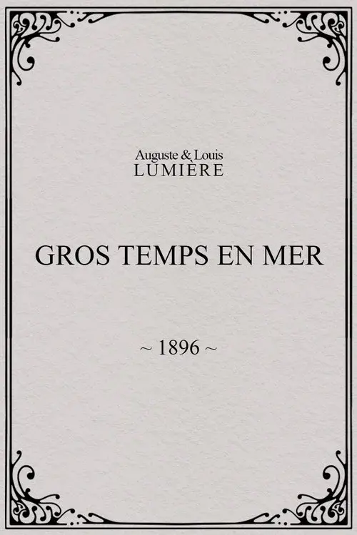 Gros temps en mer