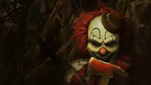 Clown in a Cornfield