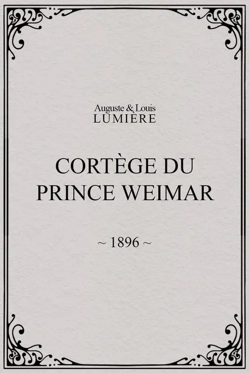 Cortège du prince Weimar