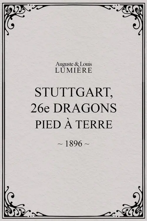Stuttgart : 26ème dragons. Pied à terre