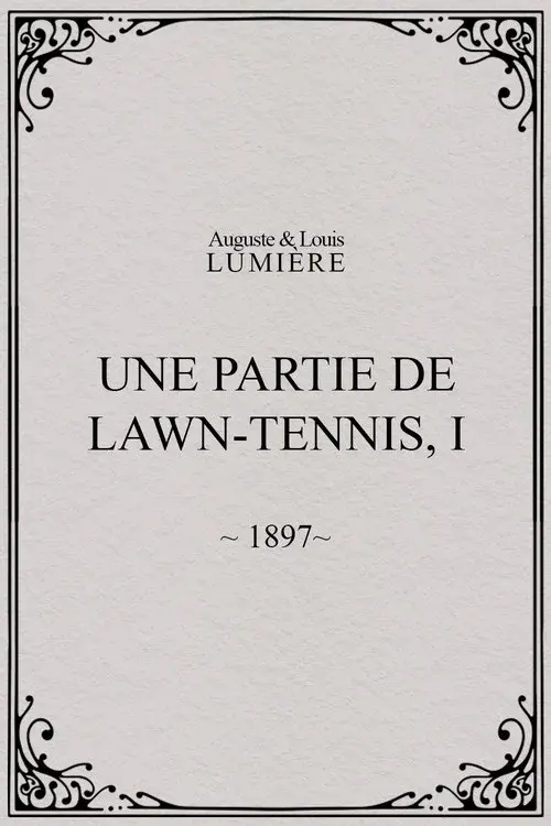 Une partie de lawn-tennis, I