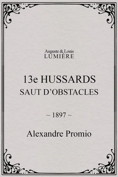 13e hussards : saut d’obstacles