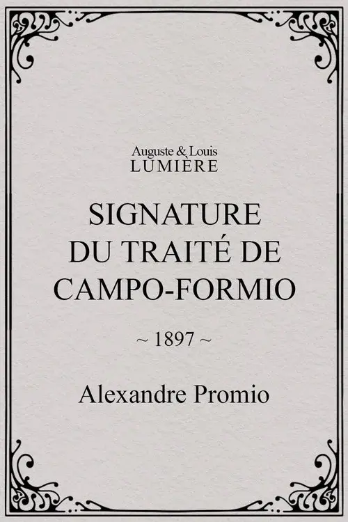 Signature du traité de Campo-Formio