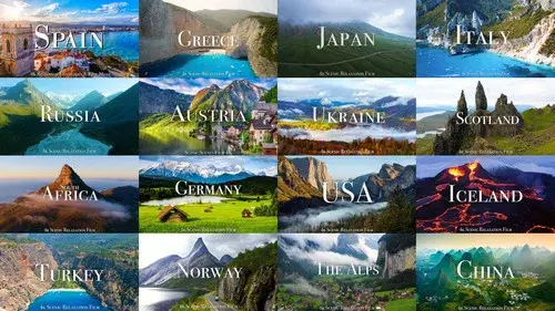 4K - Scenic Relaxation Film
