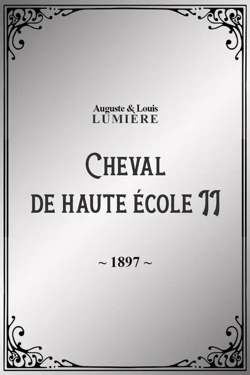 Cheval de haute école, II