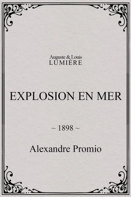 Explosion en mer