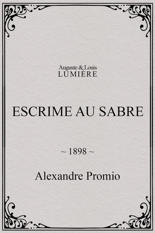 Escrime au sabre